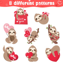 W1cwey premium matte sloth stickers with easy peel and lasting shine.