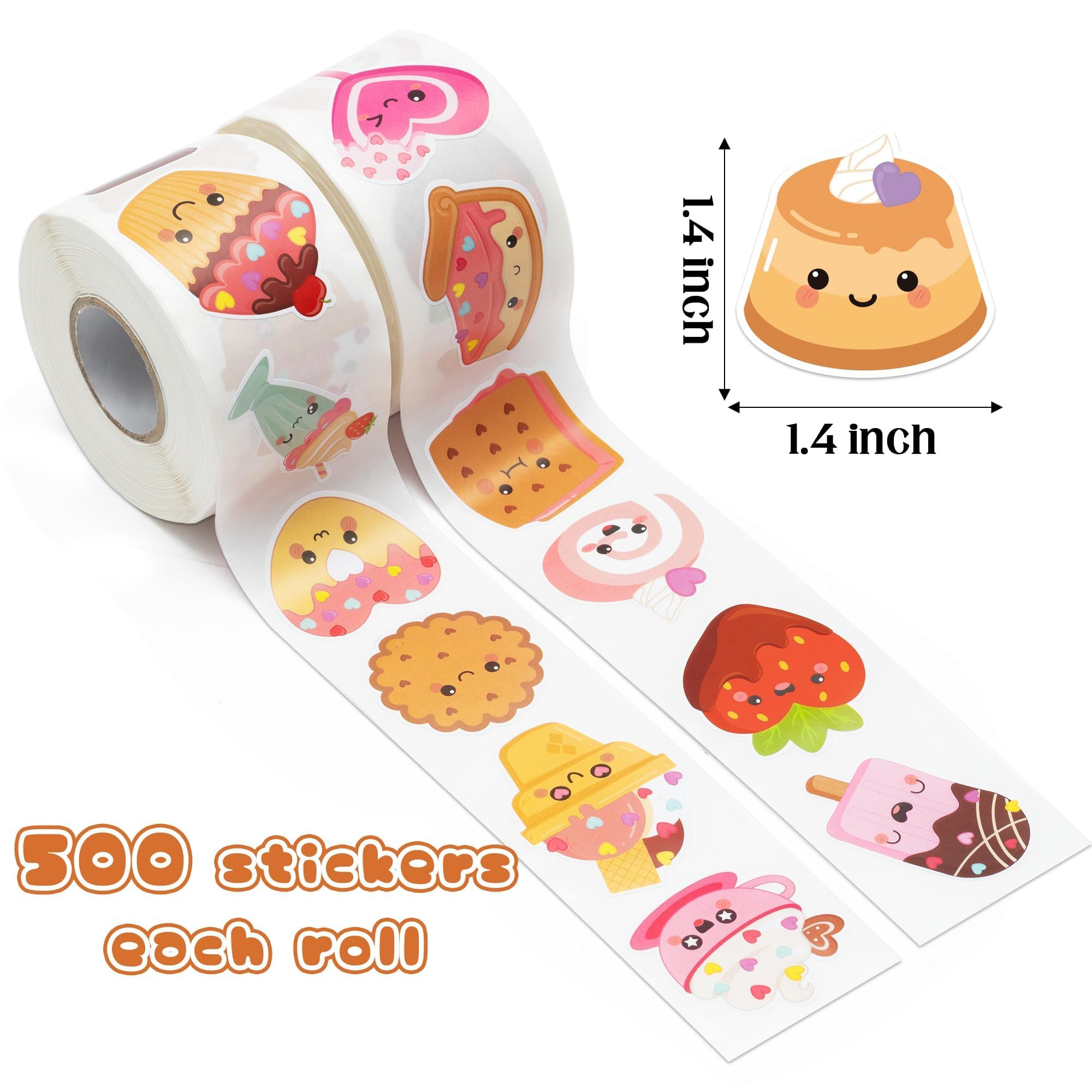 Bright dessert characters to decorate planners and greeting cards.
