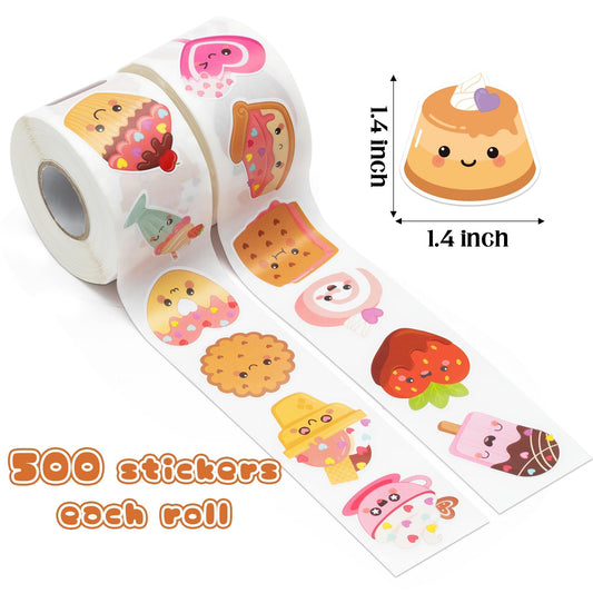 Bright dessert characters to decorate planners and greeting cards.