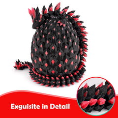 Waaaandefu dragon egg set showing dragon inside for display curiosity.