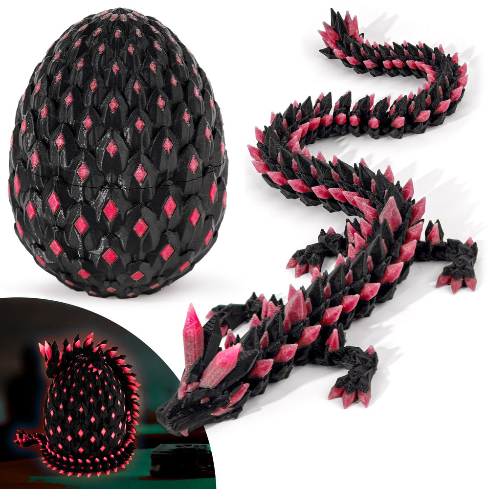 Waaaandefu glow-in-the-dark dragon for dramatic night display.