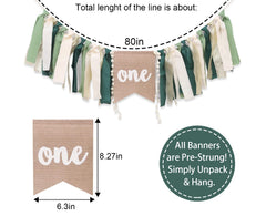 WAUAO Wild One banner ribbon detail close-up for premium decor.