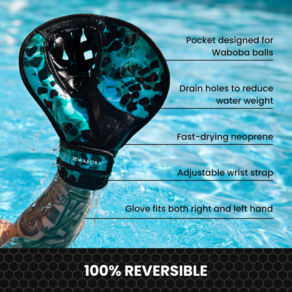 Waboba Catch Gloves feature adjustable wrist strap for a secure fit