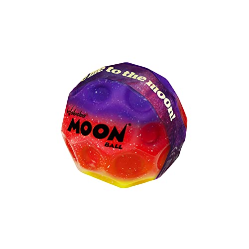 Waboba Gradient Moon Ball shows bright colors and a starry pattern for easy visual tracking