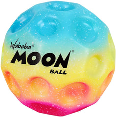 Waboba Moon Ball hits pavement with a distinctive pop on impact.