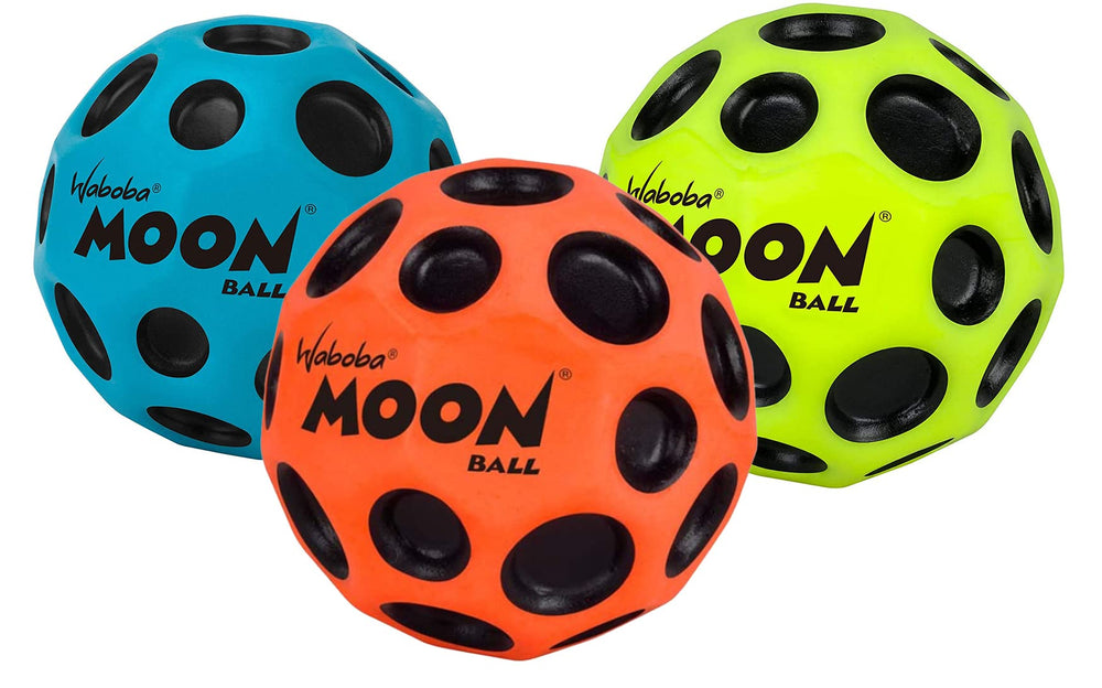 Waboba Moon Ball three-pack ready for pavement bounce and high-energy play