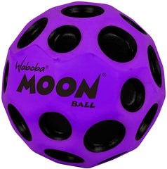 Moon Ball pop sound enhances excitement on hard surfaces for outdoor fun