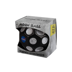 Waboba Moon Ball craters create unpredictable bounces for playful tricks.