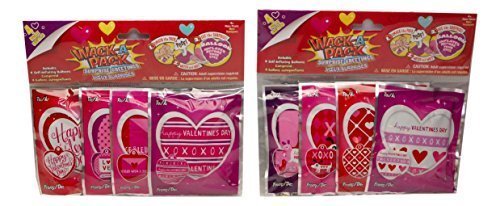 Wack-A-Pack Valentines Day balloons with self-inflating action, ideal for playful surprise gifts.