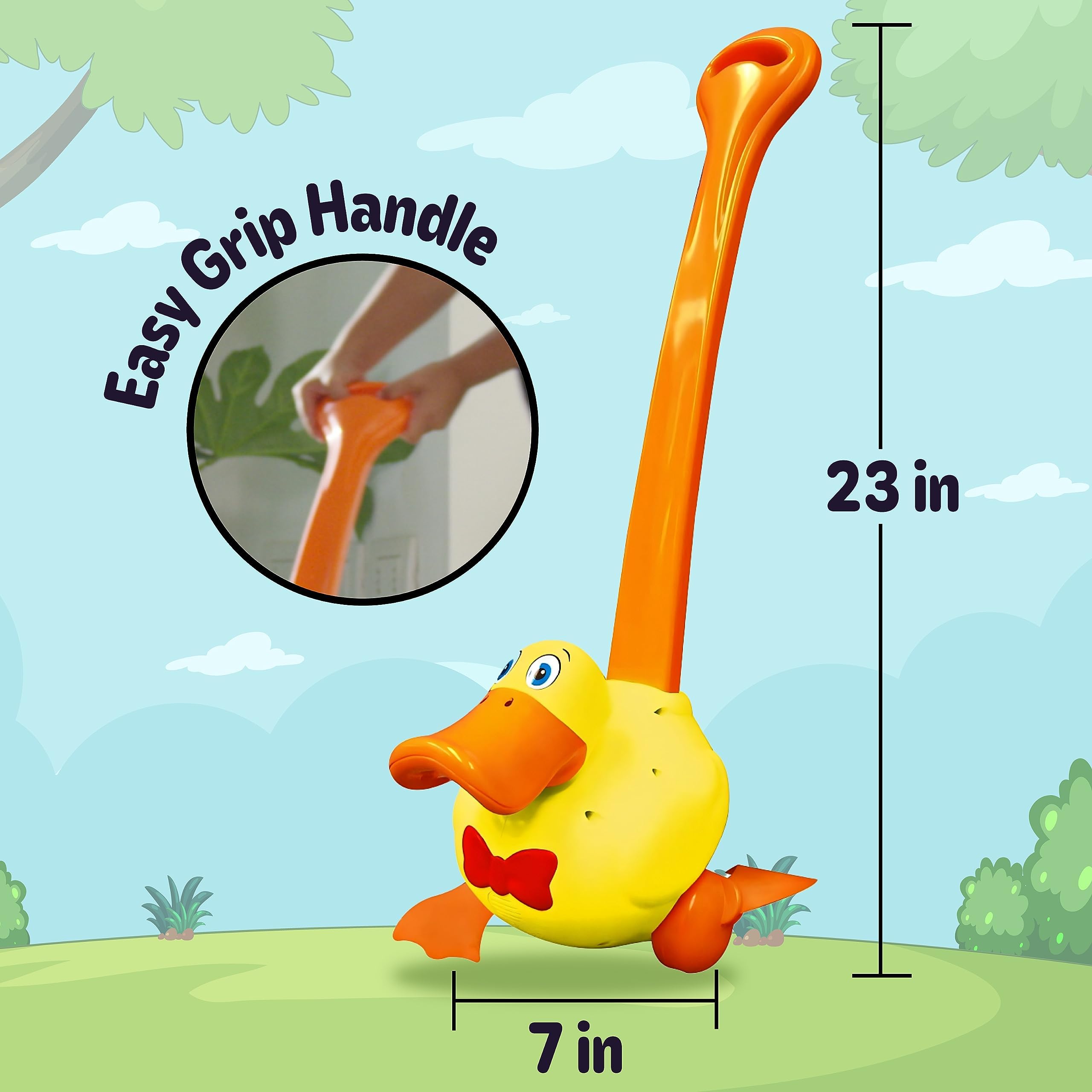 Waddles the Waddle Duck requires no batteries for play