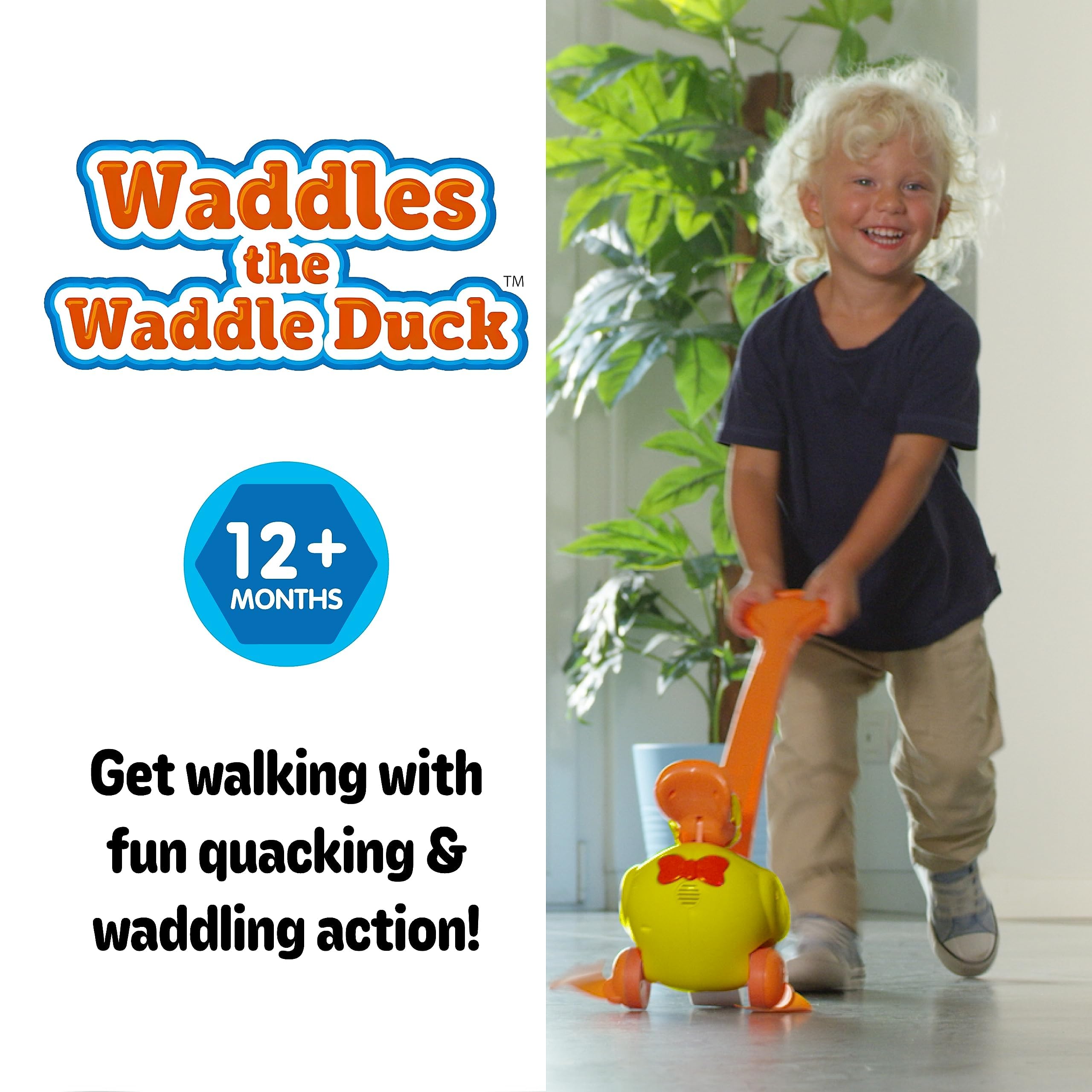 Waddles the Waddle Duck waddling movement aids balance during early steps