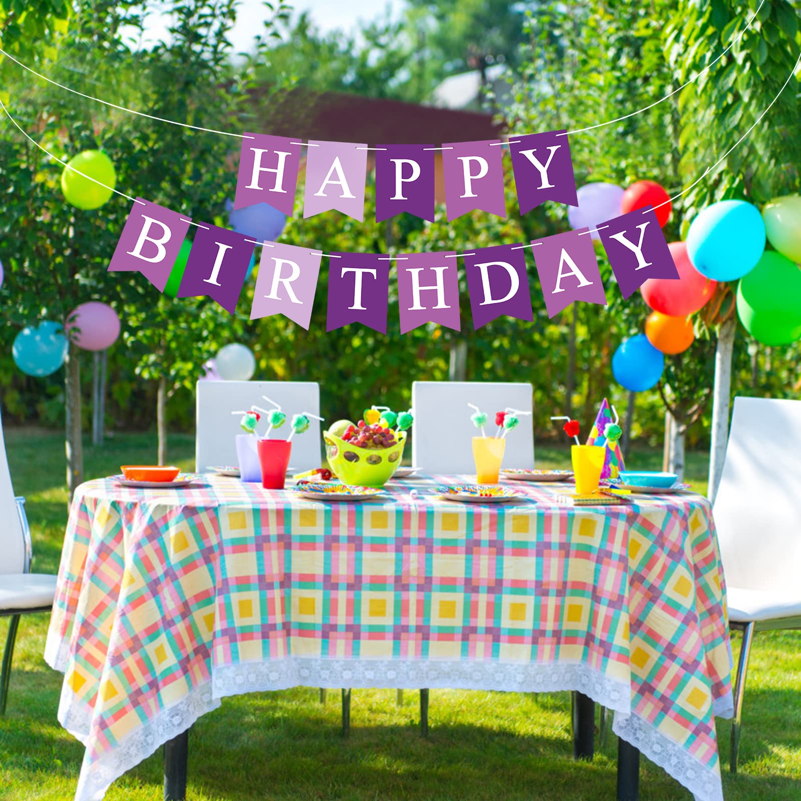 Waenerec birthday banner close-up, clear detail for décor