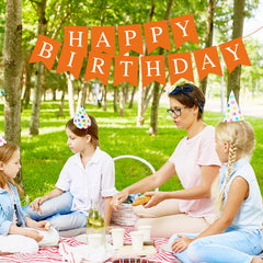 Waenerec eco-friendly paper banner for sustainable party styling.