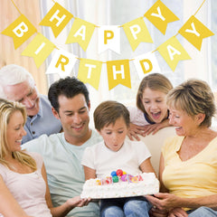 Waenerec happy birthday banner gift table decor elevates celebration vibes.