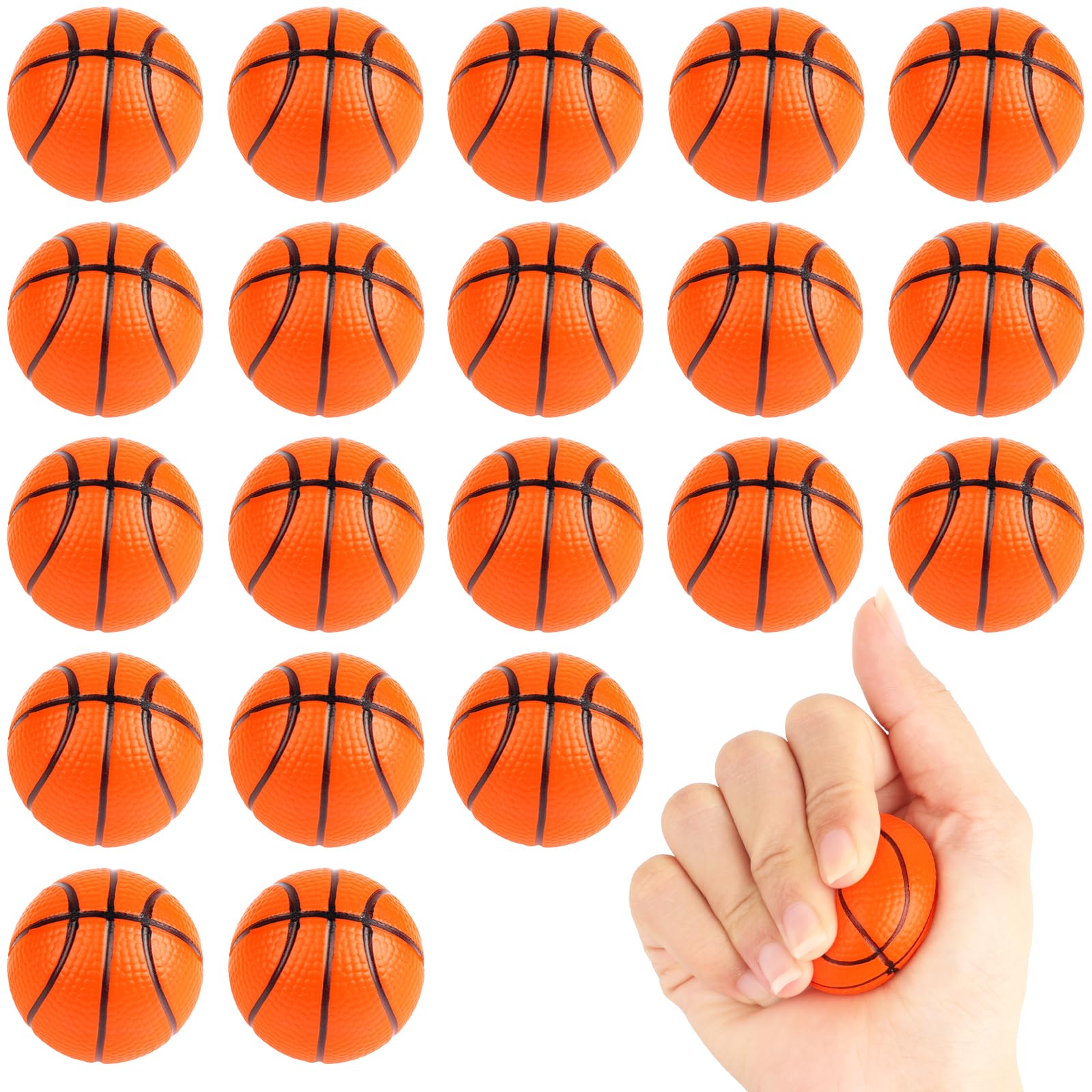 Waenerec mini basketball stress ball front packaging view, ideal for party favors.