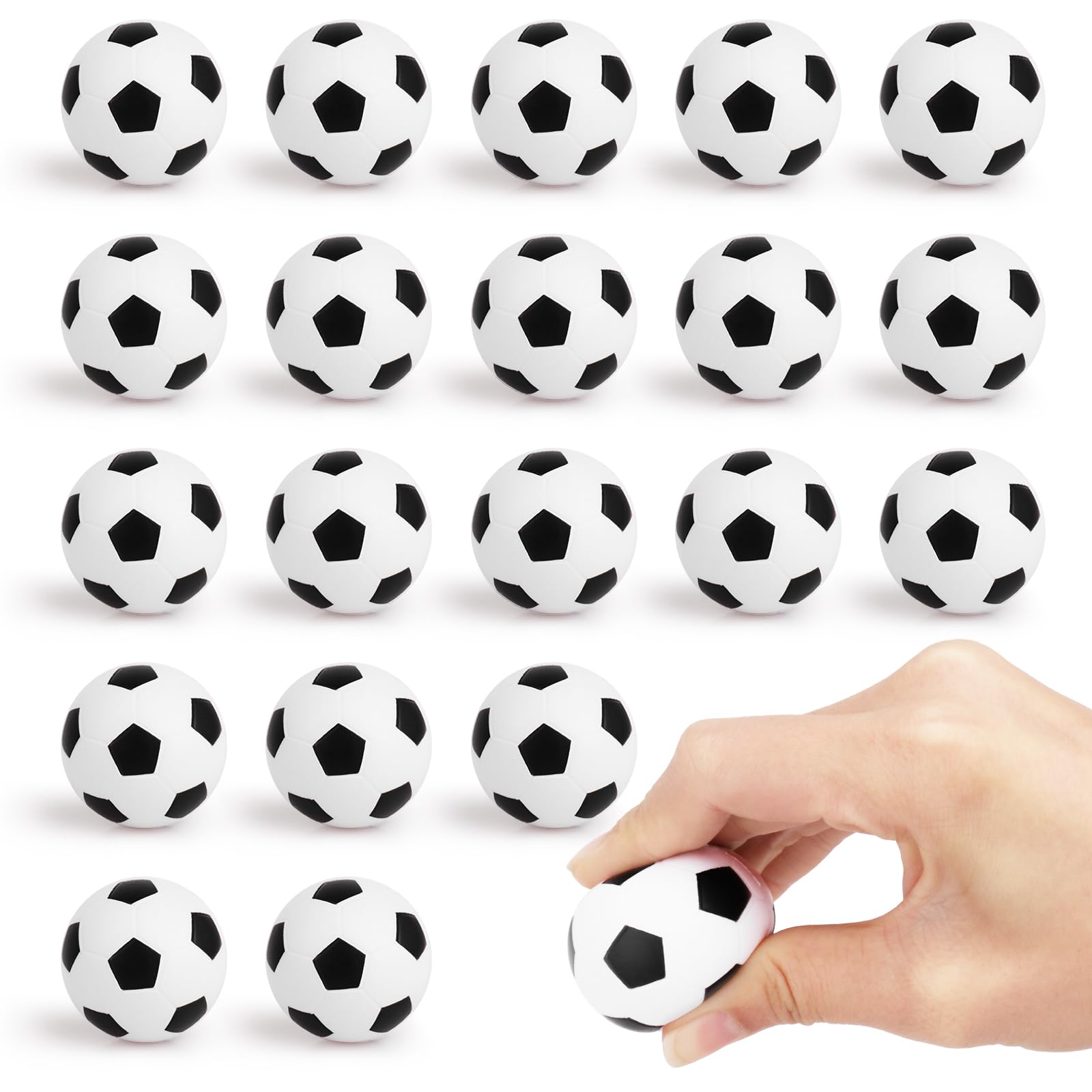 Waenerec mini soccer stress balls 20-pack ready for sharing, perfect as party favors.