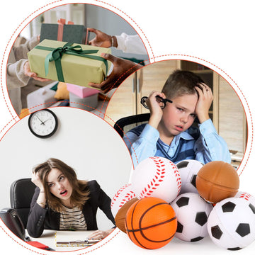 Waenerec mini-sport-stress-ball foam material is lightweight and soft for squeeze play