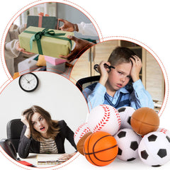 Waenerec mini-sport-stress-ball foam material is lightweight and soft for squeeze play