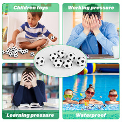 Waenerec mini soccer stress ball used as party decor setup.