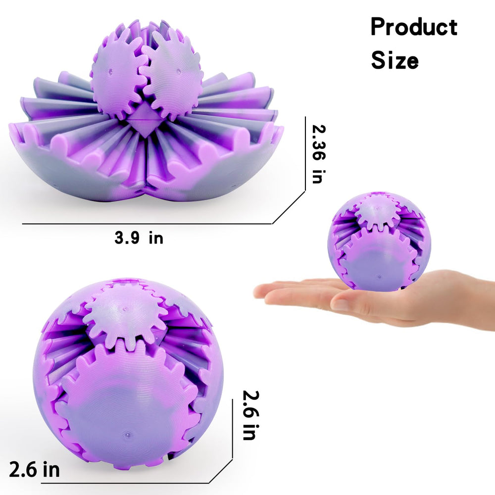 Wagkew gear ball 3d-printed PLA material highlights eco-friendly durability.