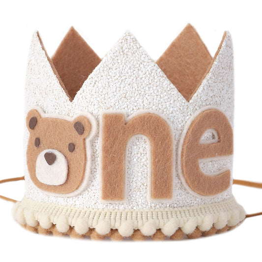 WAHAWU Little Bear Wild One hat, front view with bear face, ideal for memorable photos.