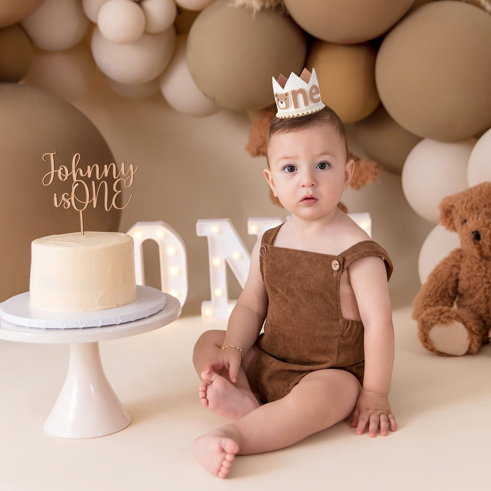 WAHAWU First Birthday Crown, soft materials ensure comfortable baby wear.