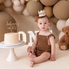 WAHAWU First Birthday Crown, soft materials ensure comfortable baby wear.