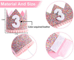 WAHAWU Rainbow Crown with pink felt lining for comfortable wear.