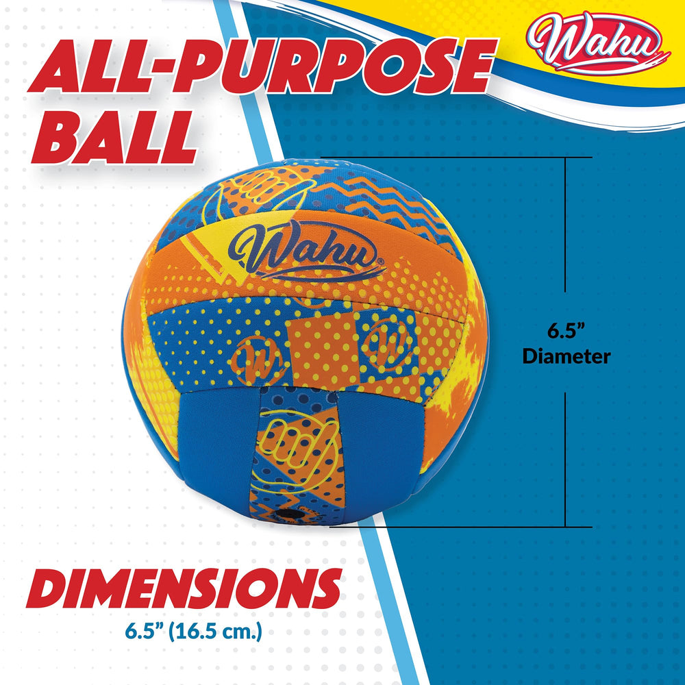 Wahu all-purpose ball withstands outdoor play, letting you try basketball, volleyball, soccer, and more.
