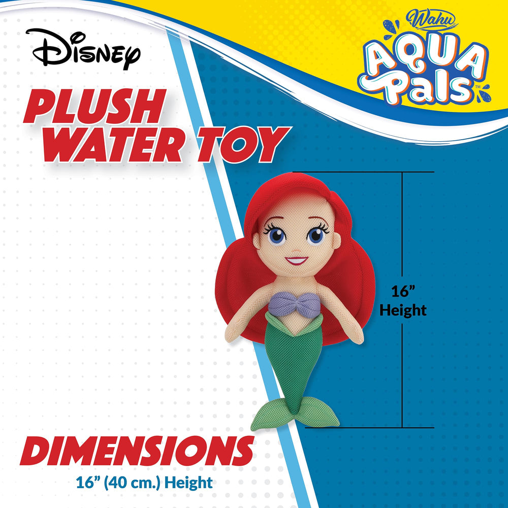 WAHU Ariel plush measures about 16 inches for easy handling by kids