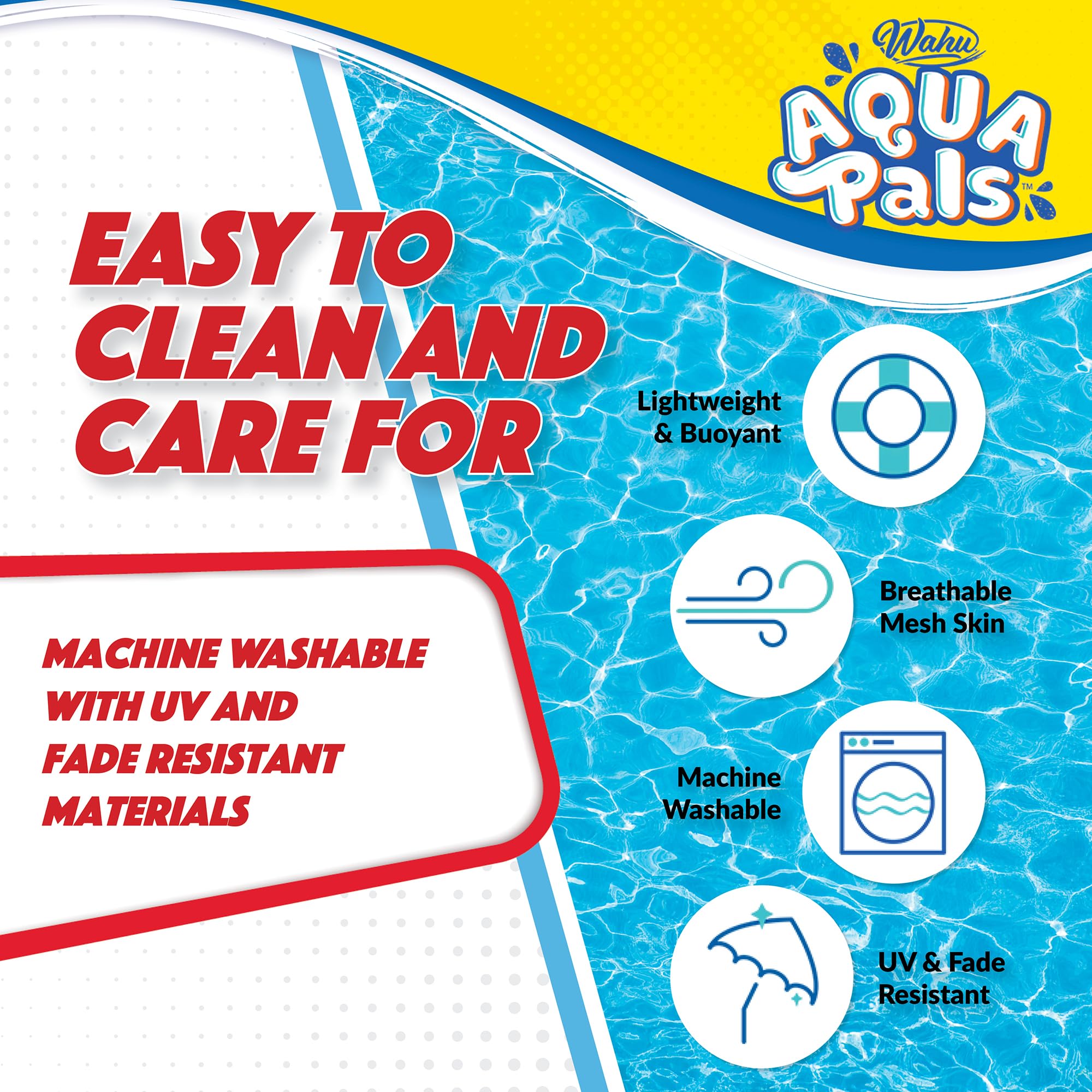 WAHU Ariel plush is machine washable for easy cleanup