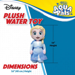16-inch Elsa plush provides a cuddly, child-friendly water companion.