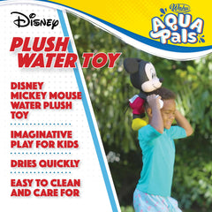 WAHU Aqua Pals Mickey Mouse plush enjoying bath-time splash and play.