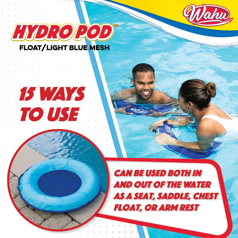 WAHU Hydro Pod cushions and ottomans your poolside rest after swimming.