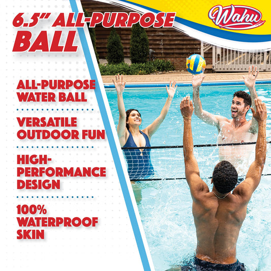 Wahu mini all-purpose ball outdoor games boosts family fun at the beach, pool, and park.