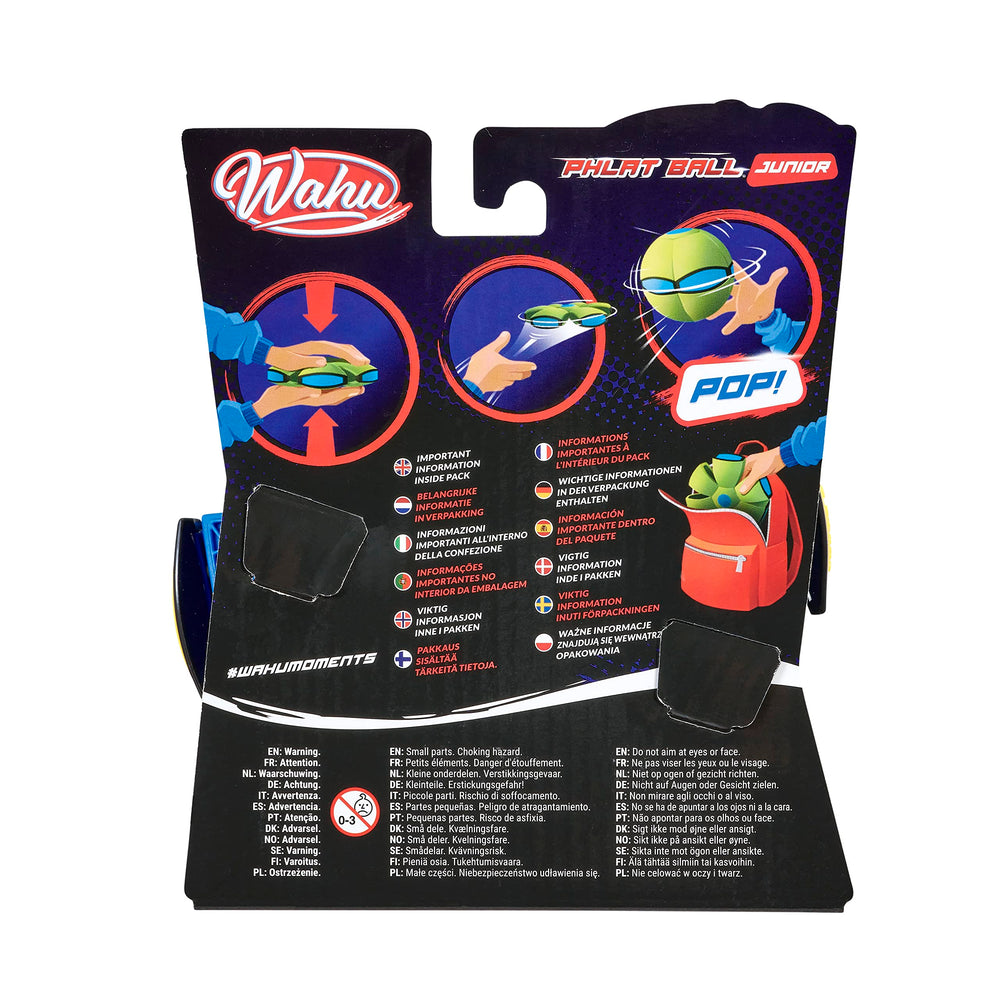 WAHU Phlat Ball Jr. compact design packs flat for easy travel.