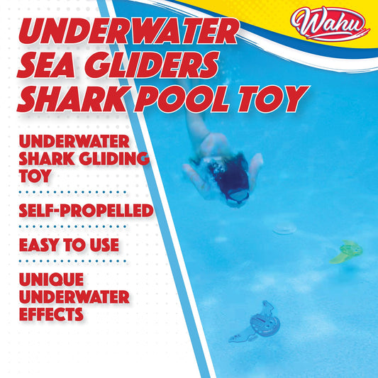 WAHU Sea Gliders Jet propulsion works without batteries for seamless pool action.