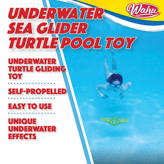 WAHU Sea Gliders Turtle diving action, no batteries needed for endless pool play
