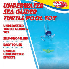 WAHU Sea Gliders Turtle diving action, no batteries needed for endless pool play