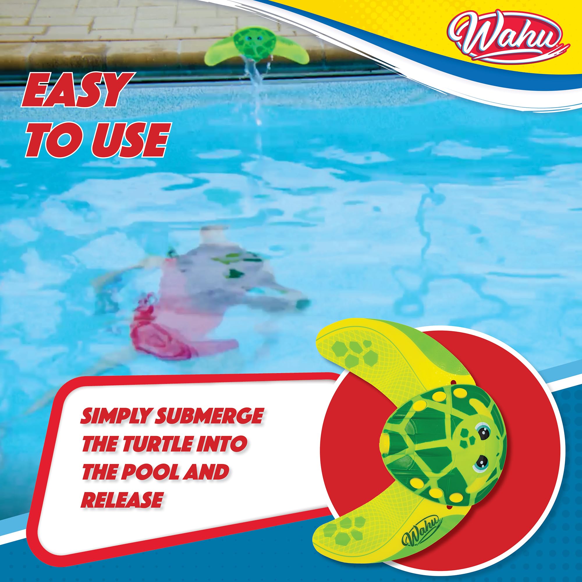 WAHU Turtle glides up to 60 feet underwater for dramatic pool moments