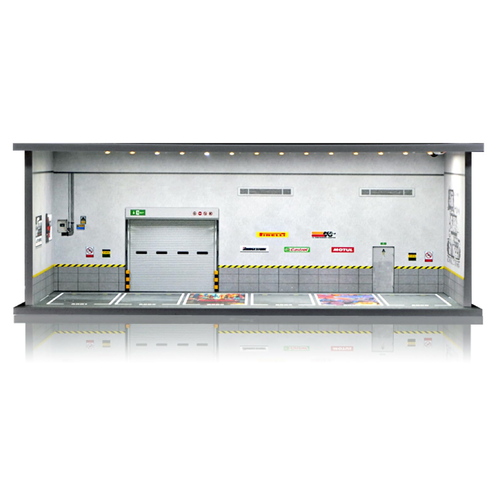 Waivvy Depot 1/64 display garage with six parking spaces for organized cars.