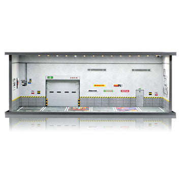 Waivvy Depot 1/64 display garage with six parking spaces for organized cars.