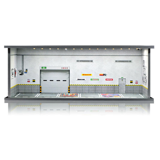 Waivvy Depot 1/64 display garage with six parking spaces for organized cars.