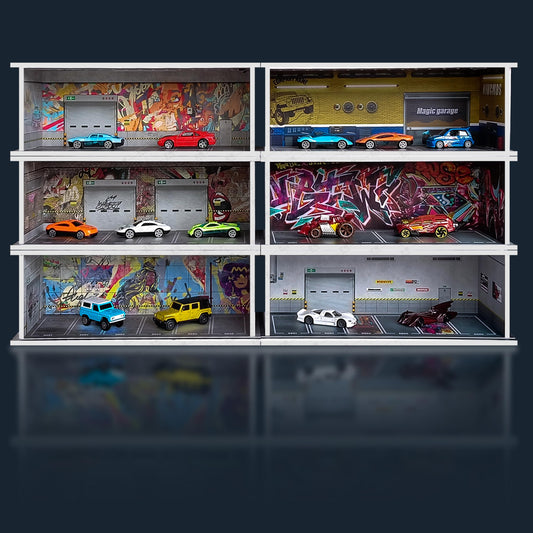 Waivvy Depot with built-in LED lighting highlighting your collection.
