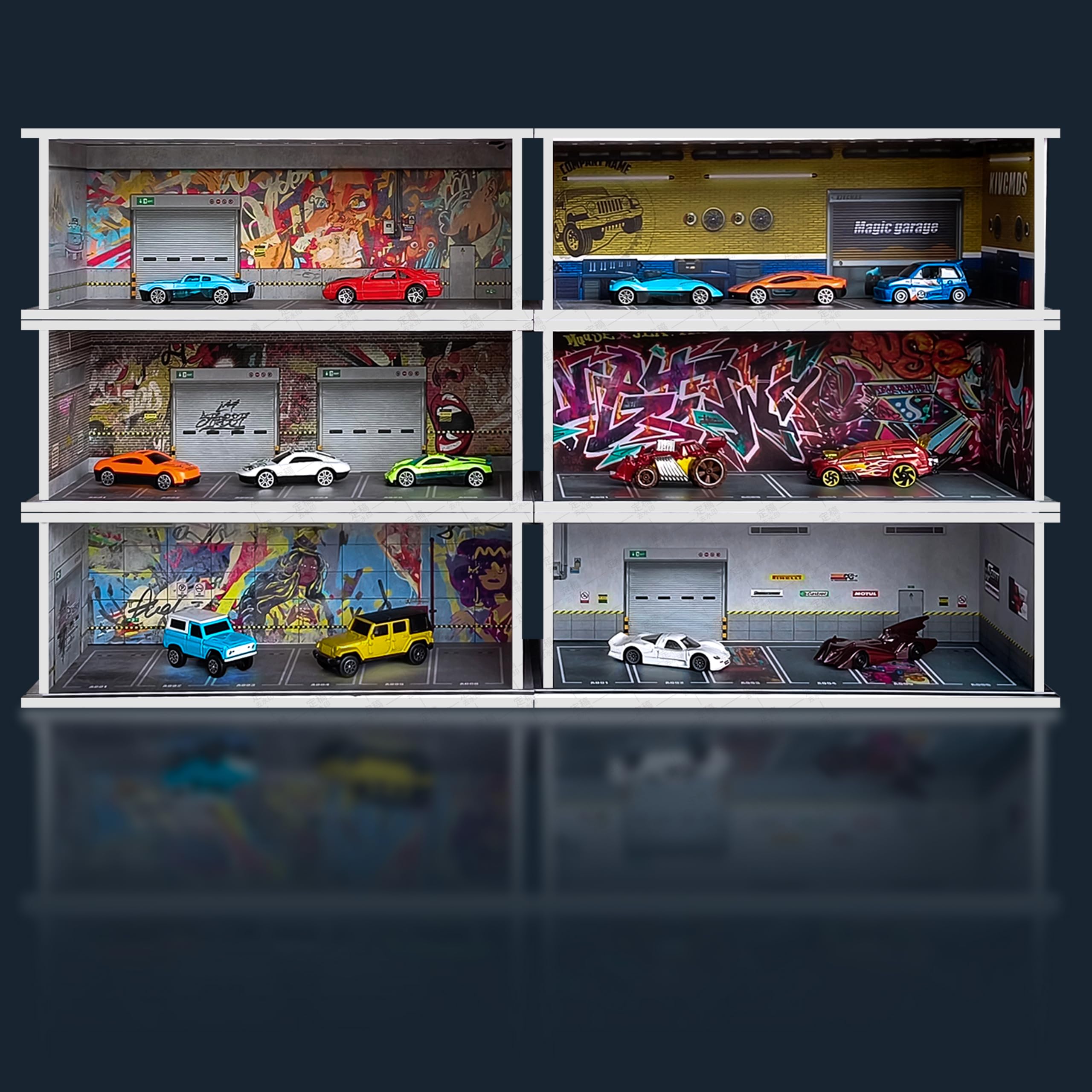 Waivvy LED lit display case highlights Hot Wheels and Matchbox collections