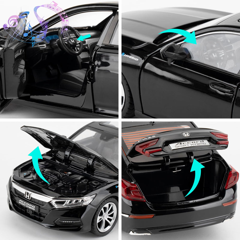 WAKAKAC Accord 1:24 pull-back-action enables quick, fun propulsion on floors
