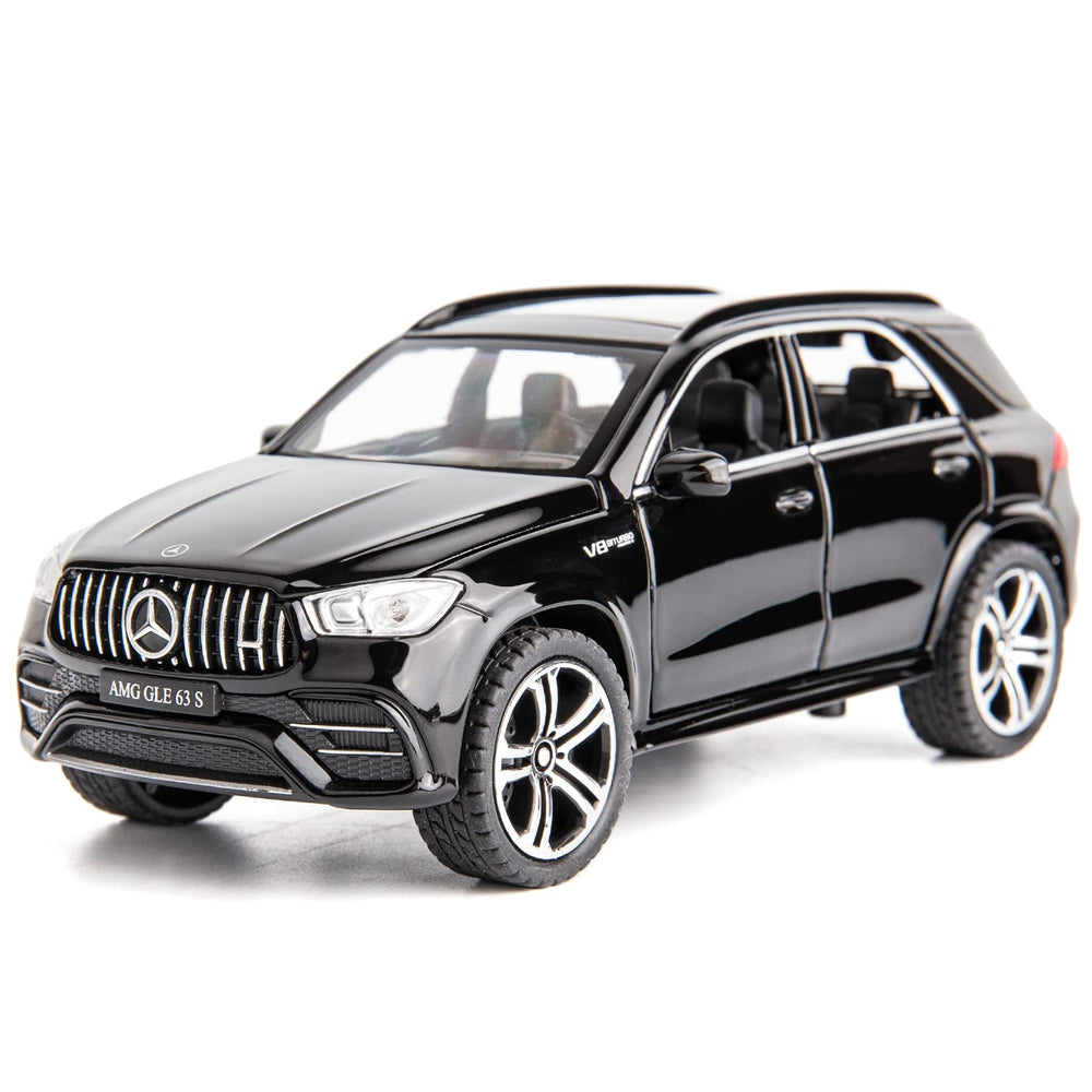 WAKAKAC AMG GLE 63S pull-back car, durable alloy model for play and display.