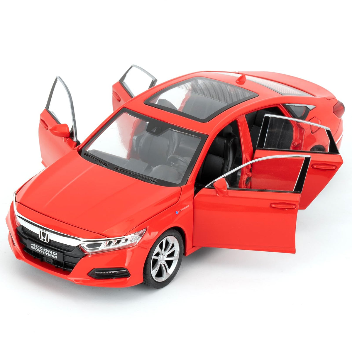 WAKAKAC toy car front view with lights, enhancing imaginative play.