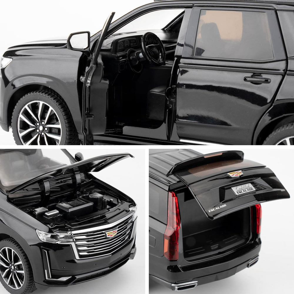 WAKAKAC Toy Car Escalade folded mirrors add authenticity and display appeal.
