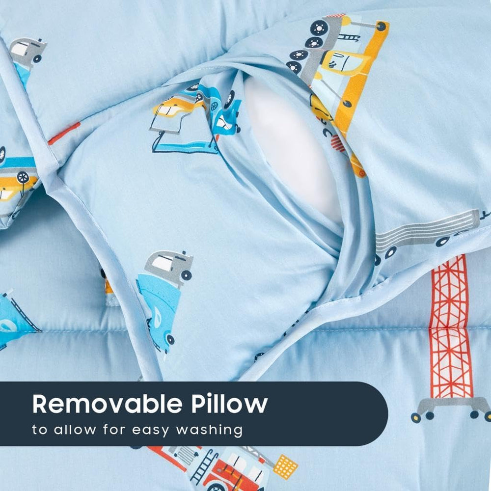 Wake In Cloud 100% cotton nap mat offers soft, durable fabric.